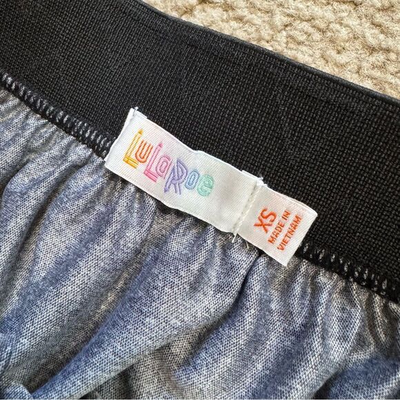 Lularoe Lola floral overlay midi skirt, black and white floral print, size XS - Picture 4 of 7